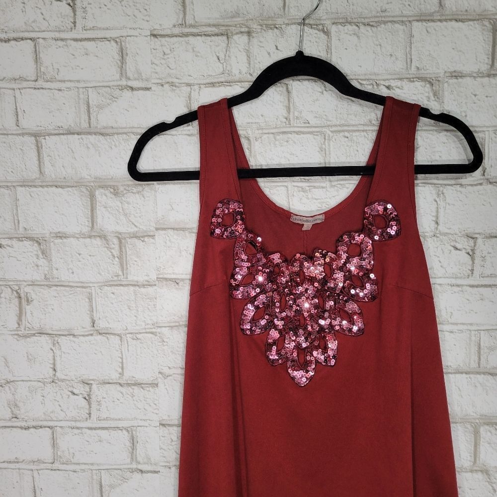 Charlotte Russe sequin red tank - Picture 3 of 11